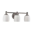 5026-3-92 Quorum International Vanity Lights With Opal Satin Shades 782247847128