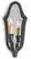 5041 Currey Company New Wall Sconce Protocol Bronze Verdigris Mirrror Composite Wrough