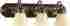 5094-3-386 Quorum Signature Bathroom Vanity Lights Oiled Bronze With Amber Scavo 190808043900