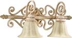 5126-2-77 Quorum International Two Light St Charles White Cream Mottled Scavo