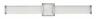 51583cm Hinkley Lighting Integrated Led Bath Bar Chrome 640665515831