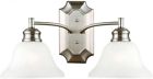 517086 Design House Bristol Wall Light Satin Nickel 044321517083