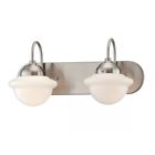 5412-sn  Millennium Lighting Schoolhouse Vanity Light Fixture 842639013095