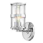 5430 Hinkley Lighting Noah Single Light Wide Bathroom Sconce 640665543018