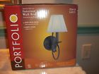 54853 Portfolio Interior Decorative Wall Sconce Espresso Collection New 645740400163