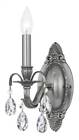 5561-pw-cl-mwp Crystorama Dawson Wall Sconce In Pewter Id 633779011733