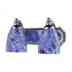 570-2c-bl Blue Vanity 2 Polished Chrome Glass Light Starburst Elk
