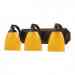 570-3b-cn Light 3 Bathbar Vanity Bronze Canary Glass Aged Elk