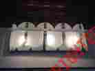 571-b-3 Tri-lite Nos Vintage Vanity Wall Light Retro Chrome And Glass Art Deco