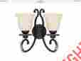 60-1162 Nuvo Lighting Two Light Vanity Sconce By Cipriani Garnet Rubbed Bronze