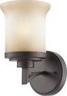 60-4121 Nuvo Lighting One Light Harmony Vanity With Saffron Glass Cul
