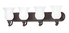 60-42441-led Nuvo Lighting Sudbury Bronze And Satin White Glass Dimmable Led