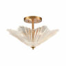 60165-4 Elk Lighting Radiance Semi Flush In Satin Brass 748119138008
