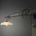 615855048284 Susuo Vintage Industrial Pulley Wall Sconce Light Restoration