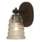 B10083 616050 Allen Roth Elham Aged Bronze Bell Vanity Light Item
