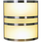 617615 Frosted Wall Light Glass Nickel Af Lighting Sconce Brushed 2 Flourescent