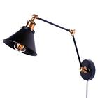 6402677541529 Pauwer Plug In Wall Sconce Lighting Adjustable Swing
