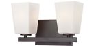 6542-167 Minka-lavery Wall Lathan Bath Nib 2 Square Bronze City Light