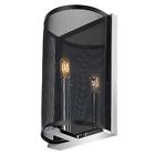 65594 Globe Electric Aliya Matte Black Candelabra Wall Sconce 058219655948