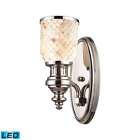 66410-1-led Chadwick Elk Lighting Wall Sconce In Polished Nickel 830335020387