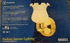 66601 Westinghouse Wall Fixture With Switch Polished Brass