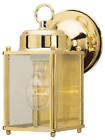 66936 Westinghouse Lighting Corp Polished Brass Square Wall Lantern 024034669361