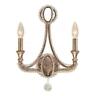 6762-dt Crystorama Two Light Distressed Twilight Wall 633779016349