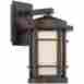 685792 World Imports 9 Burnished Bronze Outdoor Led Wall Sconce W White Opal Glass New 046335993983