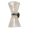 6938-2wblk-br Golden Lighting Avon Light Wall Sconce Black Bleached 844375090859