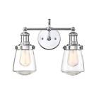 69502-ch Designers Fountain Taylor Bath Vanity Light With Glass 046335054660