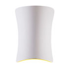 700023 Slv Lighting Plastra Wall Sconce Curved Indoor White Paintable Lot