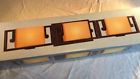 701410 701 410 Hampton Bay Transitional Collection Light Vanity Amber Glass 773546162722