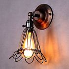 703546320822 Lemonbest Vintage Retro Edison Birdcage Wall Light Sconce