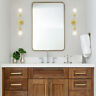 712227407264 Xinbei Lighting Wall Light Double Brass Vanity Sconce
