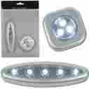 72-lt504 72lt504 Trademark Global Hi Super Bright 3 And 5 Led Touch Light Set With Mounts Under Counter Fixtu 844296075836