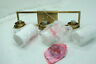 73487 Designers Impressions Juno Brushed Brass Light Wall Sconce Fixture