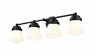 735-4v-mb Vaughn Light Bathroom Vanity Black 685659156478