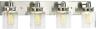 744759620200 Progress Lighting Calhoun Collection Brushed Nickel Farmhouse Bath