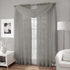 751612032698 Platinum Collection Crushed Voile Sheer Scarf Valance In
