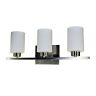 7530  Homeselects Vanity Light Brushed Nickel With Opal Glass 850251006050