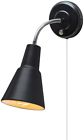 762325 Sconce Light Black Task Lamp Hardwire Reading Bedside 691171762325