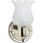 Sf77-120b 77-120b Nuvo Lighting Sf Bathroom Sconce Patterned Glass Shade 045923771200