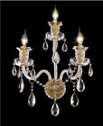 7832w3g-sa Regency Lighting Elizabeth Collection Lights Wall Sconce Gold Finish Swarovski
