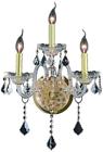 7853w3g-ss Euroluxhome Wall Sconce Verona Traditional Gold Black Swarovski 616524366241