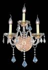 7853w3gs-gs 3 Sconces Light Shadow Golden Verona Elegant Rc Wall Lighting