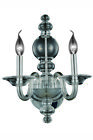 7872w10ss Elegant Lighting Champlain Light Silver Shade Wall Sconce 848145023078