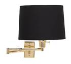79553-88533 Franklin Iron Works Brass With Black Drum Shade 886305110152