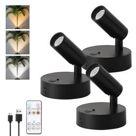 7degobii 788362403997 Wireless Rechargeable Spotlight Spot Lightsindoor Battery Powered Lights Fo