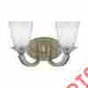 8-1557-2-122 8-1557-2 Forum Savoy House Gold Dust 2 Light Bathroom Fixture With White And Clear 822920231261