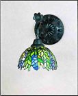 27387 8 Wall Lighting Honey Meyda Sconce " Style Stained Locust Glass Tiffany